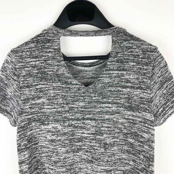 Forever 21 Girl's Gray Keyhole Back Stretchy Dress - Picture 5 of 8